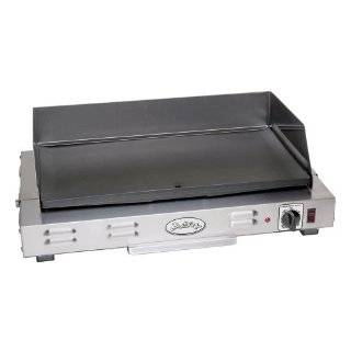 Griddle   CadCo FTCG 200 Commercial Ceramic Fry Top Griddle, Stainless 